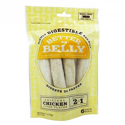 Better Belly Rawhide Rolls Sm 6pk Click for larger image