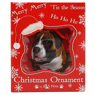 E&S Imports Shatterproof Animal Ornament Boxer Uncropped Click for larger image E&S Imports Shatterproof Animal Ornament Boxer Uncropped Click for larger image
