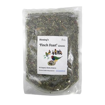 Blessing's Finch Feast Greens Bird Food 8oz. Blessing's Finch Feast Greens Bird Food 8oz.