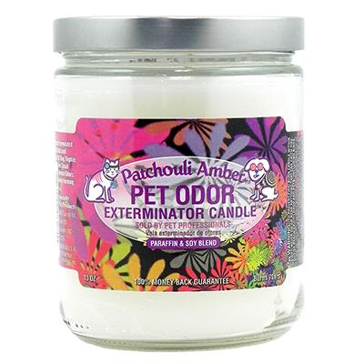 Pet Odor Eliminator Patchouli Amber Candle Click for larger image