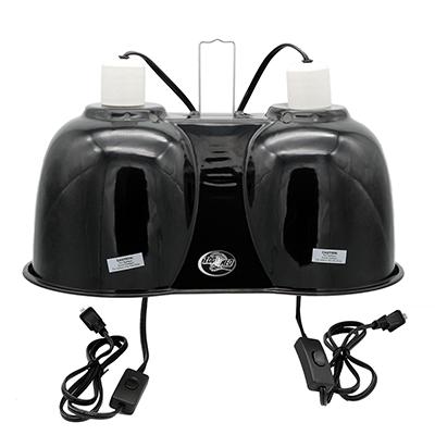 ZooMed Double Ceramic Hood for Reptiles and Amphibians Click for larger image ZooMed Double Ceramic Hood for Reptiles and Amphibians Click for larger image