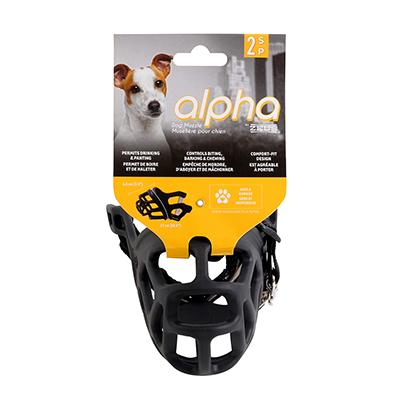 Alpha by Zeus Black Dog Muzzle Size 2 Small Click for larger image