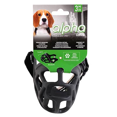 Alpha by Zeus Black Dog Muzzle Size 3 Medium Click for larger image Alpha by Zeus Black Dog Muzzle Size 3 Medium Click for larger image