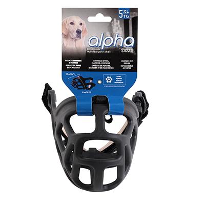 Alpha by Zeus Black Dog Muzzle Size 5 XLarge Click for larger image