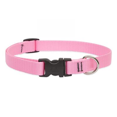 Lupine Nylon Dog Collar Adjustable Pink 9-14 inch Click for larger image Lupine Nylon Dog Collar Adjustable Pink 9-14 inch Click for larger image