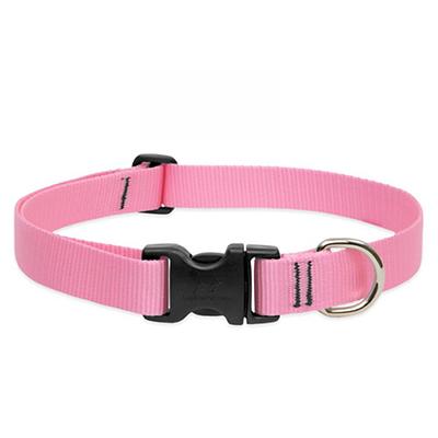 Lupine Nylon Dog Collar Adjustable Pink 16-28 inch Click for larger image
