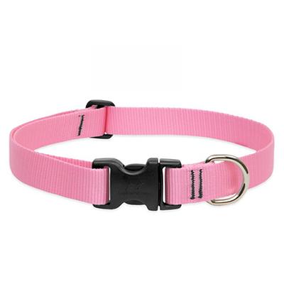 Lupine Nylon Dog Collar Adjustable Pink 16-28 inch Click for larger image Lupine Nylon Dog Collar Adjustable Pink 16-28 inch Click for larger image