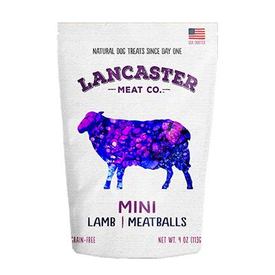 Lancaster Meat Co. Lamb Mini Meatballs Dog Treats 4oz Lancaster Meat Co. Lamb Mini Meatballs Dog Treats 4oz