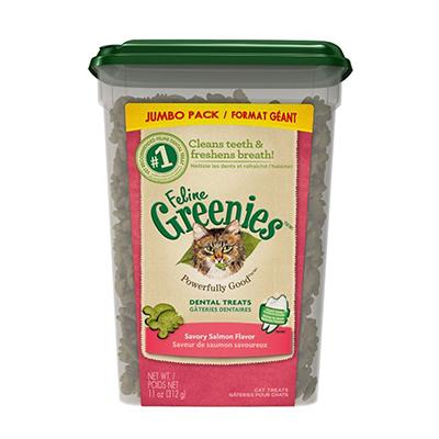 Greenies Feline Salmon Dental Treats for Cats 11.5 oz Tub Greenies Feline Salmon Dental Treats for Cats 11.5 oz Tub