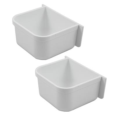Parrot Cage Replacement Food/Water Plastic Cup 2 Pack Click for larger image Parrot Cage Replacement Food/Water Plastic Cup 2 Pack Click for larger image