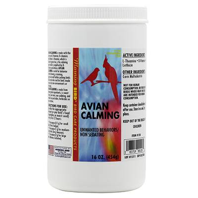 Morning Bird Products Avian Calming Supplement 6 ounce Click for larger image Morning Bird Products Avian Calming Supplement 6 ounce Click for larger image
