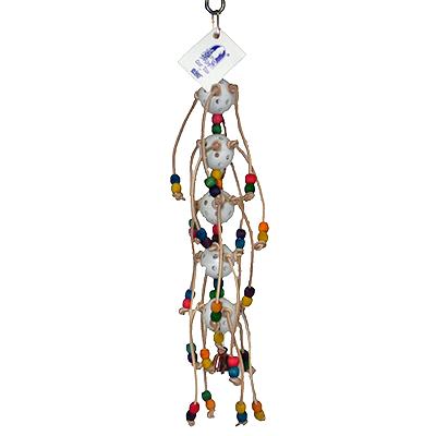 Ball Tree Made in the USA Toy for Medium and Large Birds Click for larger image Ball Tree Made in the USA Toy for Medium and Large Birds Click for larger image