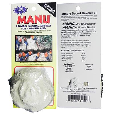 Manu Natural Mineral Rose for all Pet Birds 1oz. Click for larger image