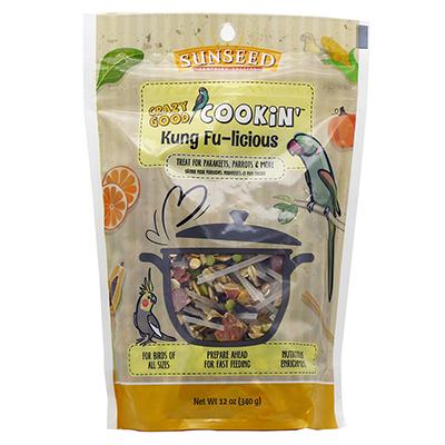 Crazy Good Cookin Bird Food Kung Fu-Licious 12oz Click for larger image Crazy Good Cookin Bird Food Kung Fu-Licious 12oz Click for larger image