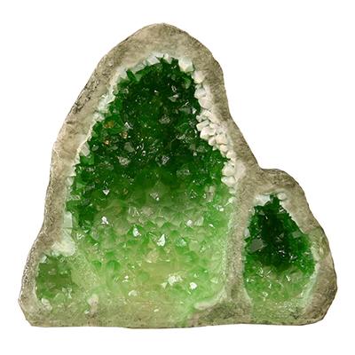 Exotic Environments Glow Geode Tall Green Aquarium Ornament Click for larger image