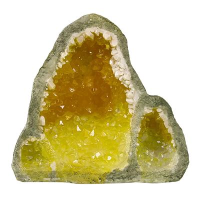 Exotic Environments Glow Geode Tall Yellow Aquarium Ornament Click for larger image