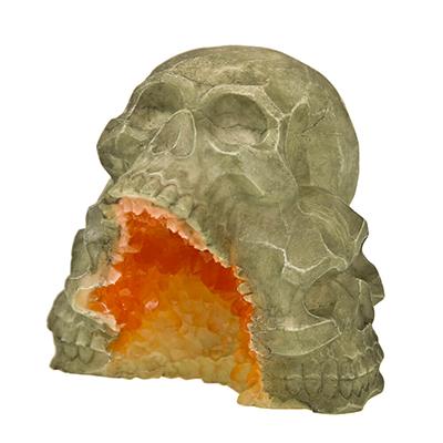 Exotic Environments Skull Mountain Geode Aquarium Ornament Click for larger image