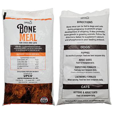 UPCo Bone Meal Supplement for Dogs and Cats 2 - 1Lb. Bags Click for larger image