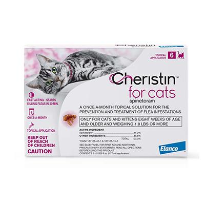 Cheristin Flea Control for Cats 6pk Click for larger image