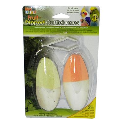 Natural Orange and Banana Cuttlebone 2-Pack For Birds Click for larger image