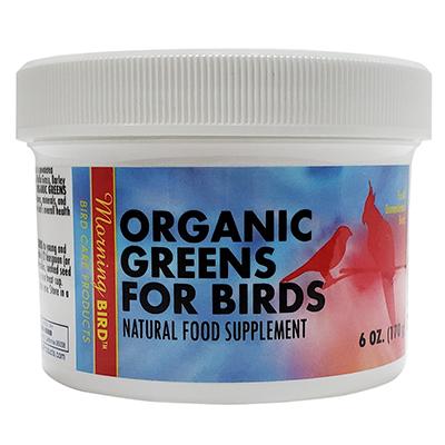 Morning Bird Organic Bird Greens Supplement for Birds 6oz Click for larger image Morning Bird Organic Bird Greens Supplement for Birds 6oz Click for larger image