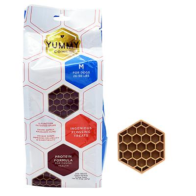 Yummy Combs Medium Dental Dog Treat 8oz Click for larger image Yummy Combs Medium Dental Dog Treat 8oz Click for larger image
