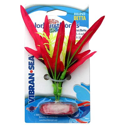 Colorburst Finger Leaf Mini Betta Silk Aquarium Plant Click for larger image