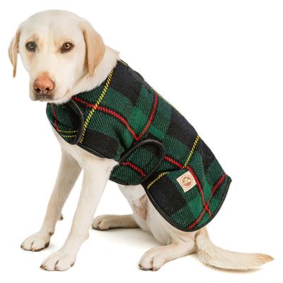 Handmade Dog Blanket Dog Coat Navy Tartan Large Click for larger image