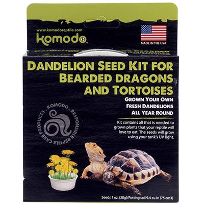 Komodo Dandelion Seed Kit for Bearded Dragons and Tortoises Click for larger image