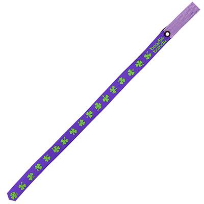 Beastie Band Cat Collar Shamrocks (Purple) Click for larger image