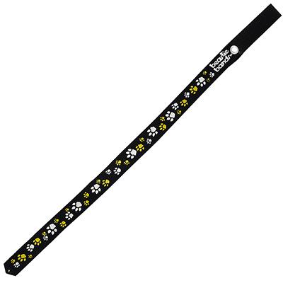 Beastie Band Cat Collar Paw Prints (Black) Click for larger image