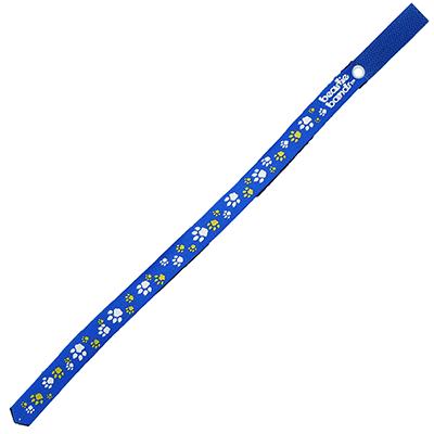Beastie Band Cat Collar Paw Prints (Blue) Click for larger image