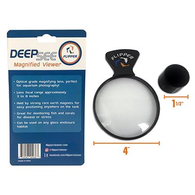 Flipper DeepSee Veiwer 4-inch Aquarium Magnifier Click for larger image Flipper DeepSee Veiwer 4-inch Aquarium Magnifier Click for larger image