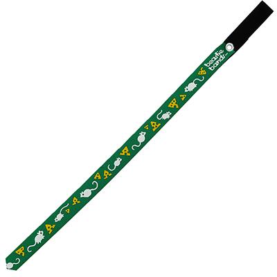 Beastie Band Cat Collar Mice and Cheese (Green) Click for larger image