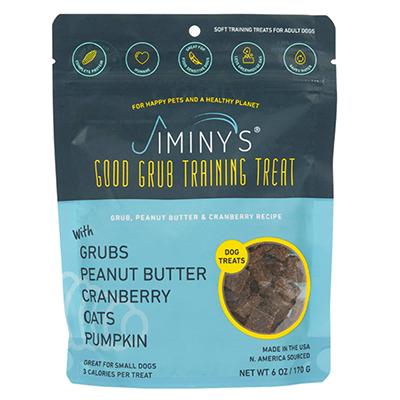 Jiminy's Peanut Butter Cranberry and Grub Dog Treats 6oz Click for larger image