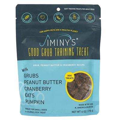Jiminy's Peanut Butter Cranberry and Grub Dog Treats 6oz Click for larger image Jiminy's Peanut Butter Cranberry and Grub Dog Treats 6oz Click for larger image
