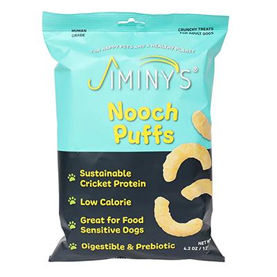Jiminy's Nooch Puffs Cricket-based Dog Treats 4.2oz Click for larger image Jiminy's Nooch Puffs Cricket-based Dog Treats 4.2oz Click for larger image