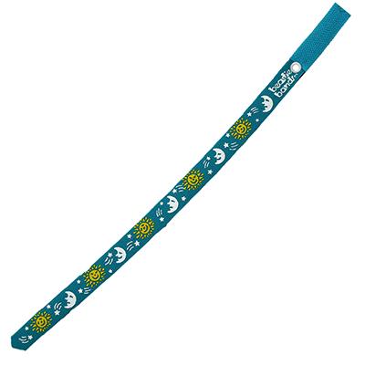 Beastie Band Cat Collar Suns Moons Stars (Teal) Click for larger image