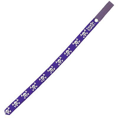 Beastie Band Cat Collar Skull and Crossbones (Purple) Click for larger image