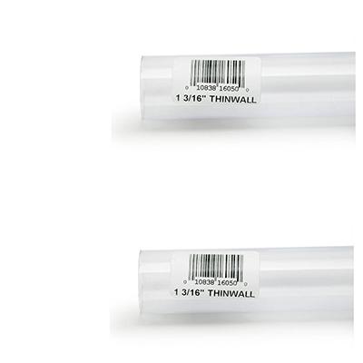 Rigid Plastic Tube 1-3/16-inch outer diameter, 3 ft 2pk Click for larger image Rigid Plastic Tube 1-3/16-inch outer diameter, 3 ft 2pk Click for larger image
