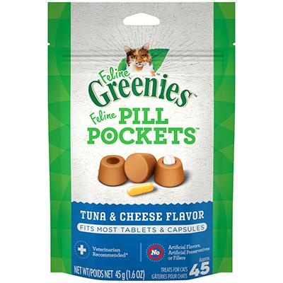 Pill Pockets Cat Tuna Cheese 45 Count Click for larger image Pill Pockets Cat Tuna Cheese 45 Count Click for larger image