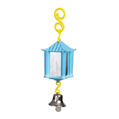 Lantern Mirror Small Bird Toy Assorted Colors Click for larger image