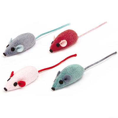 Rattle Mice Small Shorthair Cat Toy Pack of Four Click for larger image Rattle Mice Small Shorthair Cat Toy Pack of Four Click for larger image