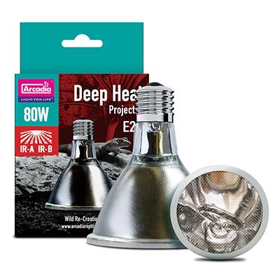 Arcadia Deep Heat Emitter 80watt for Reptile Enclosures Click for larger image Arcadia Deep Heat Emitter 80watt for Reptile Enclosures Click for larger image