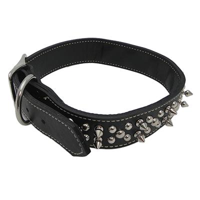 Circle T Leather Dog Collar Oak Spike 22 Black Click for larger image Circle T Leather Dog Collar Oak Spike 22 Black Click for larger image