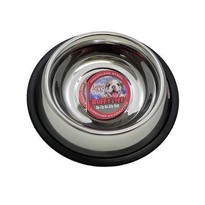 Steel Dog Bowl Non Skid 1 Pint (16 ounce) Click for larger image