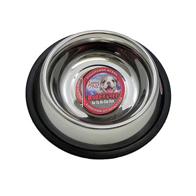 Steel Dog Bowl Non Skid 1 Pint (16 ounce) Click for larger image Steel Dog Bowl Non Skid 1 Pint (16 ounce) Click for larger image