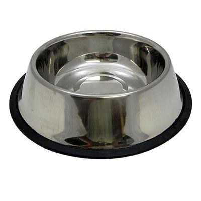 Steel Dog Bowl Non Skid 32 ounce Click for larger image