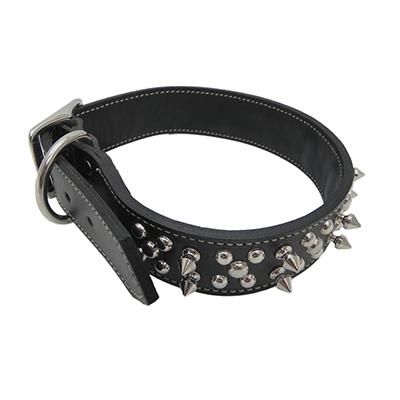 Circle T Leather Dog Collar Oak Spike 24 Black Click for larger image Circle T Leather Dog Collar Oak Spike 24 Black Click for larger image