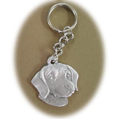 Pewter Key Chain I Love My Beagle Click for larger image
